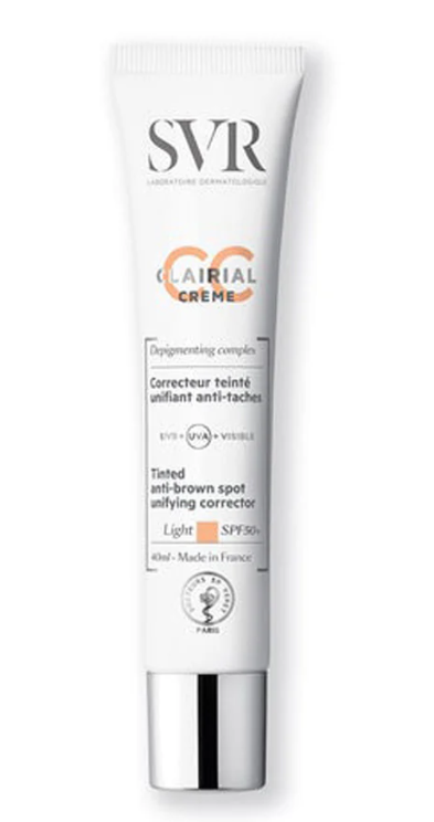 SVR CLAIRIAL CC CRÈME CORRECTEUR UNIFIANT ANTI-TACHES LIGHT SPF50+ 40 ML
